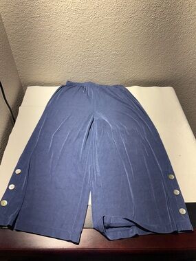 Chico's Traveler Indigo Pull-On Wide Leg Pants